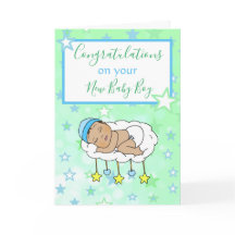 Congratulations on your New Baby Boy Ethnic Baby