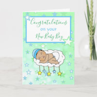 Congratulations on your New Baby Boy Ethnic Baby