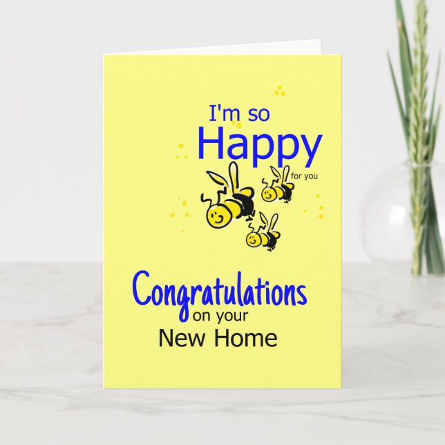 Cartão Congratulations on your New Home greeting card (Frente)