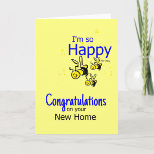Cartão Congratulations on your New Home greeting card