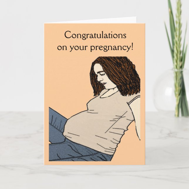 Cartão Congratulations on your pregnancy Card (Frente)