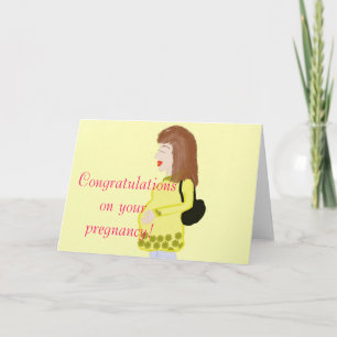 Cartão Congratulations on your pregnancy greeting Card