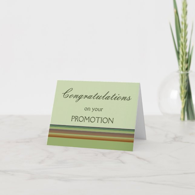Cartão Congratulations on your Promotion (Frente)