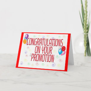 Cartão Congratulations On Your Promotion Card