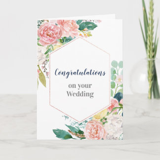 Cartão Congratulations on Your Wedding Card