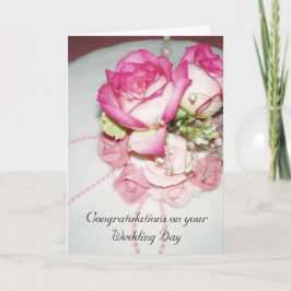 Cartão Congratulations on your Wedding Card