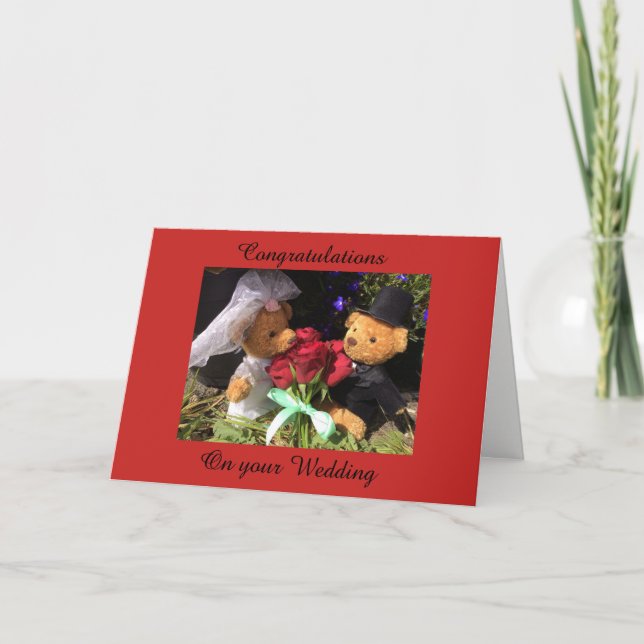 Cartão Congratulations on your Wedding card (Frente)