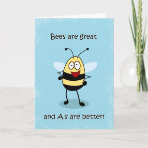 Cartão Congratulations Report Card Bumble Bee Card