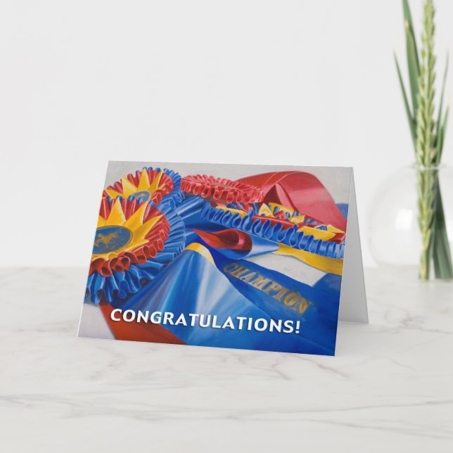 Cartão Congratulations Ribbons card (Frente)