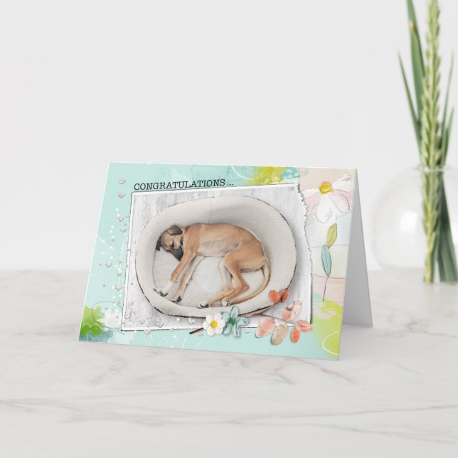 Cartão Congratulations Shelter Dog Adoption Card (Frente)