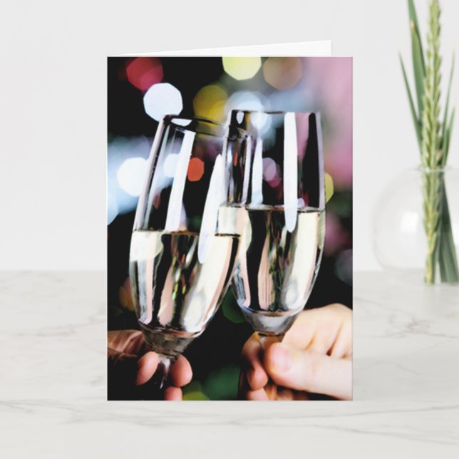 Cartão Congratulations Toast Card (Frente)