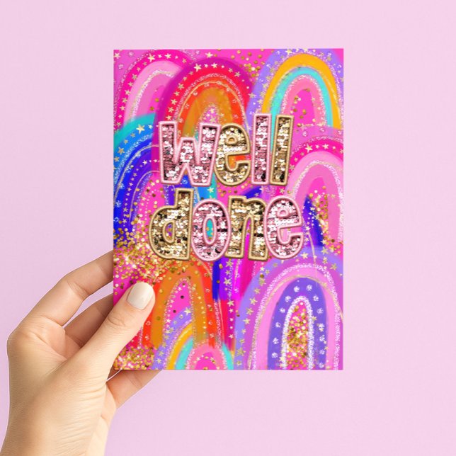 Cartão Congratulations Well Done (Criador carregado)