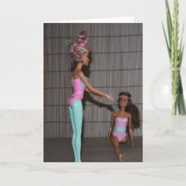 Cartão Conheça as Garotas do Ginásio.