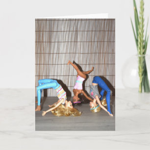 Cartão Conheça as Garotas do Ginásio.