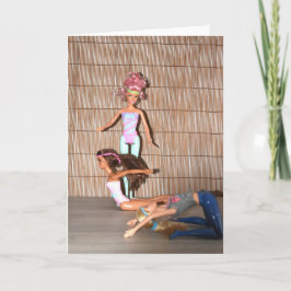 Cartão Conheça as Garotas do Ginásio.