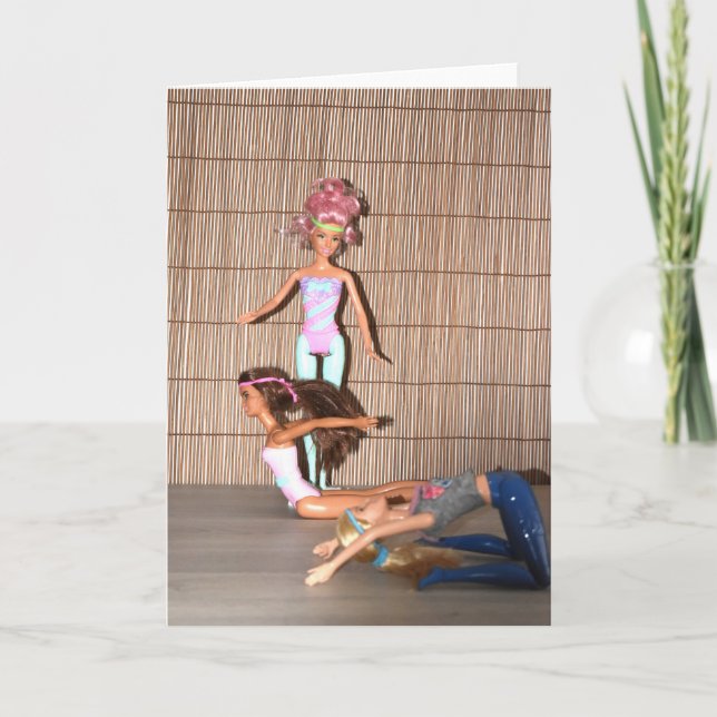 Cartão Conheça as Garotas do Ginásio. (Frente)