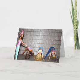 Cartão Conheça as Garotas do Ginásio.