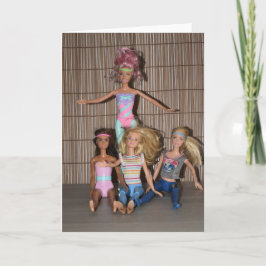 Cartão Conheça as Garotas do Ginásio.