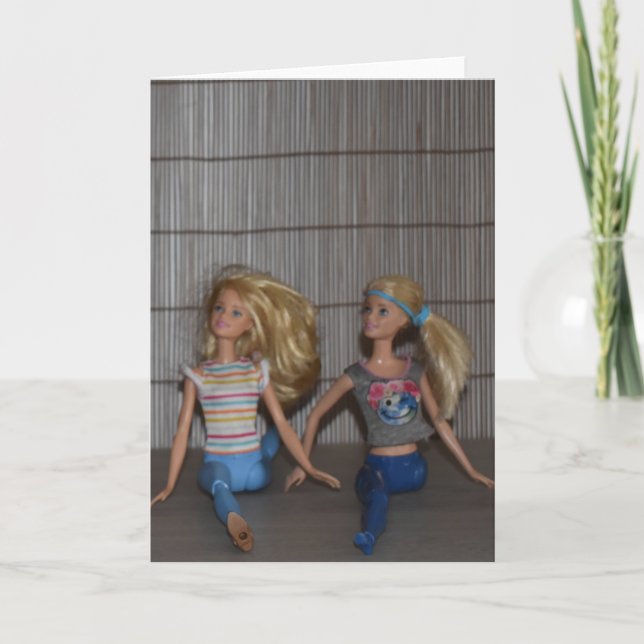 Cartão Conheça as Garotas do Ginásio. (Frente)