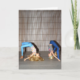 Cartão Conheça as Garotas do Ginásio.