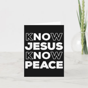 Cartão Conheça Jesus Conheça Paz Igreja Fé Cristã Insra