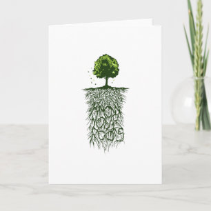 Cartão Conheça suas raízes