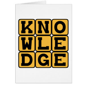 Cartão Conhecimento, Sabedoria Educada