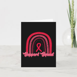 Cartão conhecimento vermelho do cancer do arco-íris do es