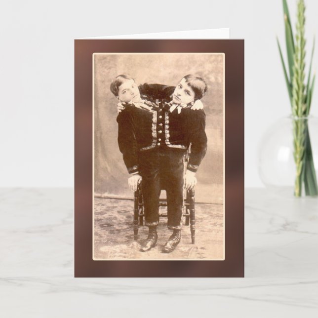 Cartão Conjoined Twins Vintage Cards and Postcards (Frente)