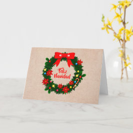 Cartão Conjunto de Feliz Navidad Feliz Arco de Terra de N