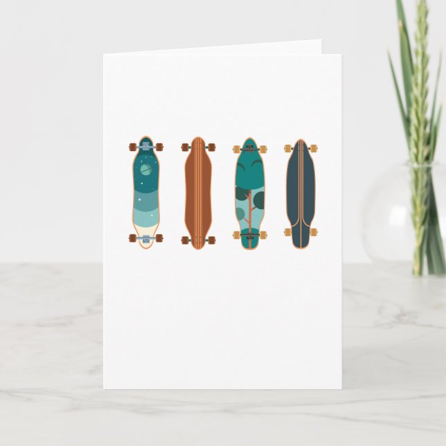 Cartão Conjunto de Skate Patinador Presente de Skate (Frente)