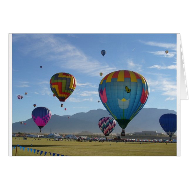 Cartão Conjunto do balão (Frente Horizontal)