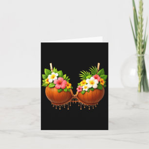 Cartão Conjunto Sutiã de Coco DIY de Halloween Engraçado