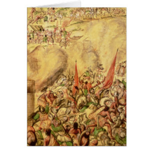 Cartão Conquista de México: recuar dos espanhóis