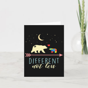 Cartão Consciência Autista - Mamãe Ursa Diferente Não Men