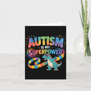 Cartão Consciência do autismo autista