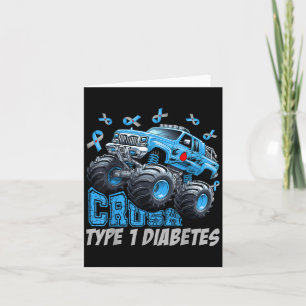 Cartão Consciência do Diabetes Tipo 1 Guerreiro T1d Camin