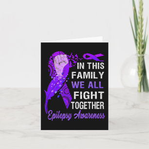 Cartão Consciência Epiléptica Nesta Família Que Combatemo