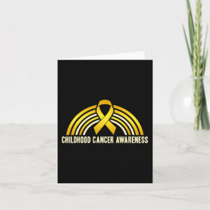 Cartão Consciência infantil do Cancer Arco-Íris