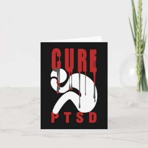 Cartão Consciência Ptsd Curta 1 Posto Desordem de Estress
