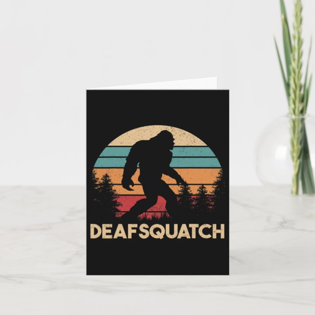 Cartão Consciência Surda em ASL Língua Gestual e  (Frente)