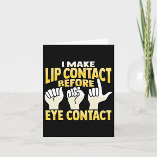 Cartão Consciencialização da Perda Auditiva Surda Gesto d