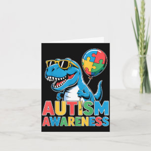 Cartão Consciencialização do autismo autista