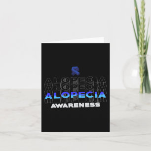 Cartão Conscientização da Alopecia Perda de Cabelo Guerre
