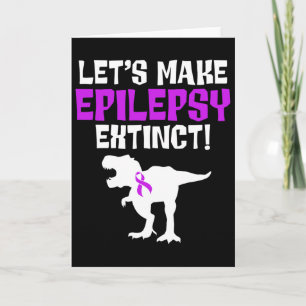 Cartão Conscientização da Epilepsia Faça Guerreiro Epilét