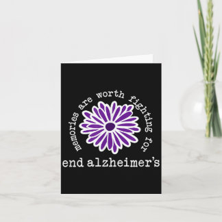 Cartão Conscientização do Alzheimer Memórias valem a pena