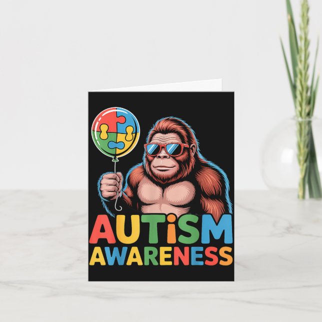 Cartão Conscientização do autismo (Frente)