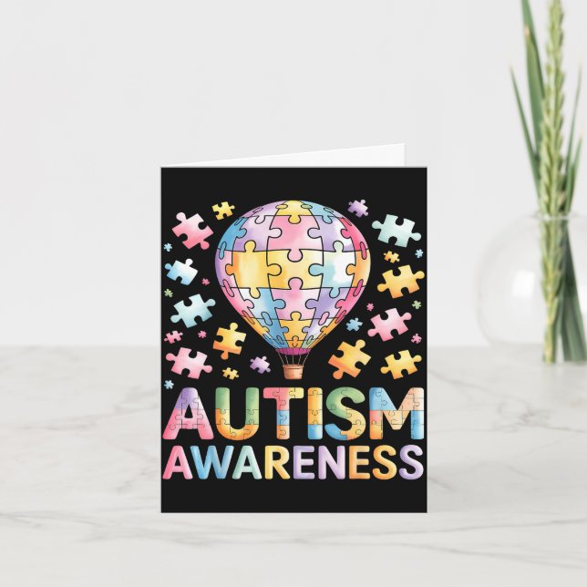 Cartão Conscientização do autismo (Frente)