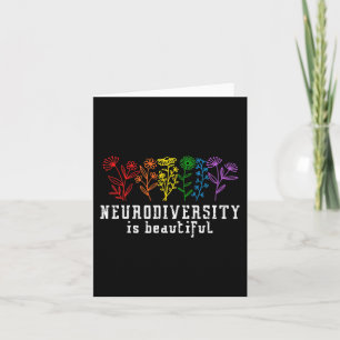 Cartão Conscientização do Autismo Neurodiversidade É Boni