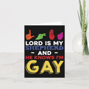 Cartão Conscientização do Mês do Orgulho Gay Lgbt em Líng